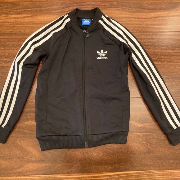 Kids Adidas Zip-Up Sweatshirt/Track Jacket - size XS (7/8) - Picture 1 of 4